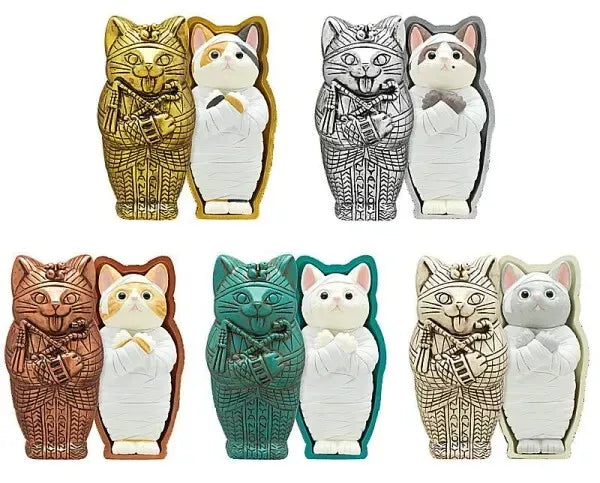 Kitan Club The Mummy Cat Complete Set Figure Capsule Toy JAPAN OFFICIAL