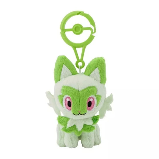 Pokemon Center Original Plush Doll with Carabiner Sprigatito JAPAN OFFICIAL