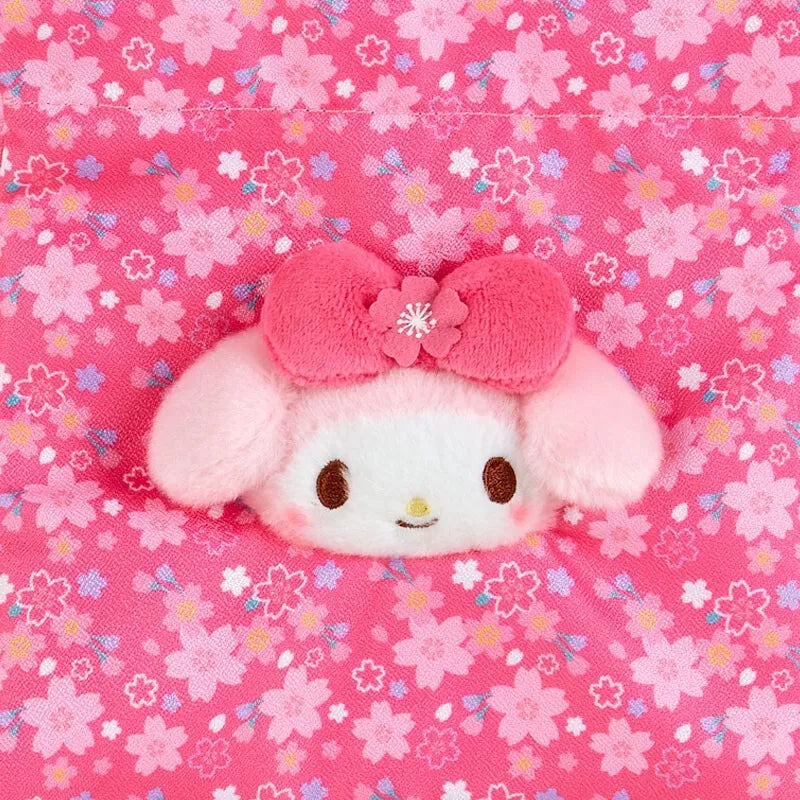 Sanrio Character My Melody Boa Face Sac à cordon Sakura Kimono JAPON OFFICIEL