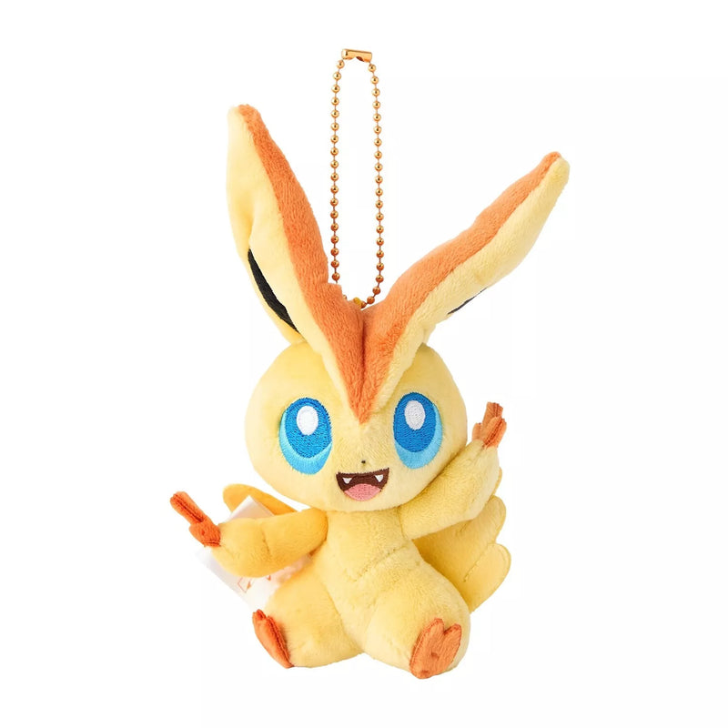 Pokemon Center Original Pikachu & Victini Plush Keychain High Five ver. JAPAN