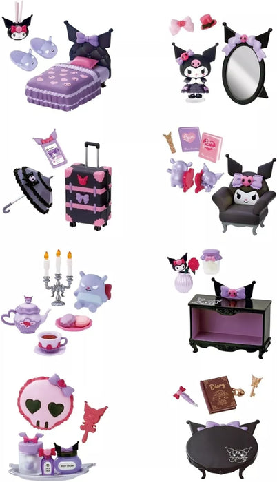 Re-Ment Sanrio Kuromi's Gothic Room Full Set 8 BOX Figure JAPAN OFFICIAL