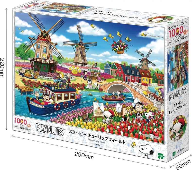 Epoch Jigsaw Puzzle PEANUTS Snoopy Tulip Fields 1000 piece JAPAN OFFICIAL