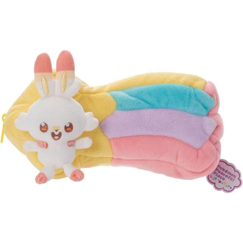 Takara Tomy Pokemon Pokepeace Plush Pouch Scorbunny Starry Sky Ver. JAPAN