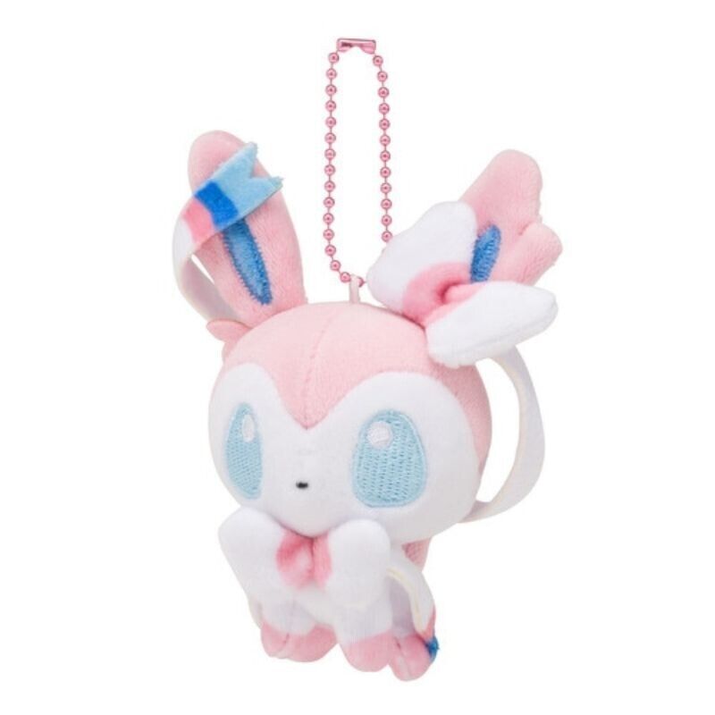 Pokemon Center Original Mocchiri Mascot Pokemon Dolls Keychain Sylveon JAPAN