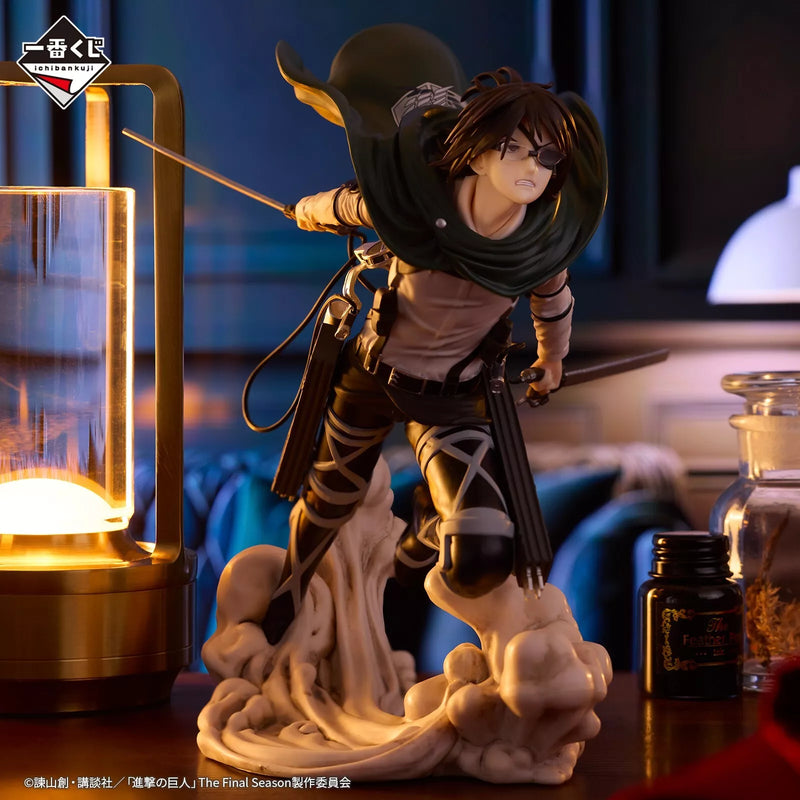 BANDAI Ichiban Kuji L'attaque grondante sur Titan Hange Prize C Figure JAPON