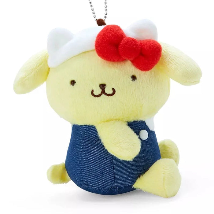 Sanrio HELLO everyone! Pompompurin Mascot Plush Key Chain JAPAN OFFICIAL