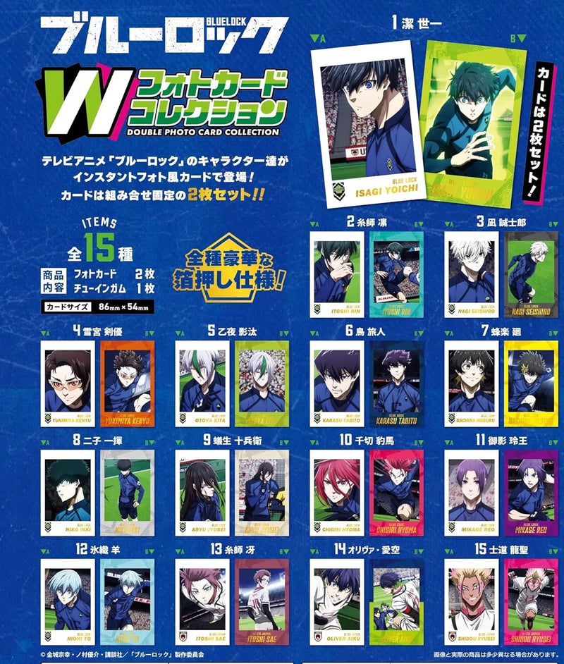 Caja de paquete de refuerzo de colección de tarjetas con fotografía doble Blue Lock TCG OFICIAL DE JAPÓN