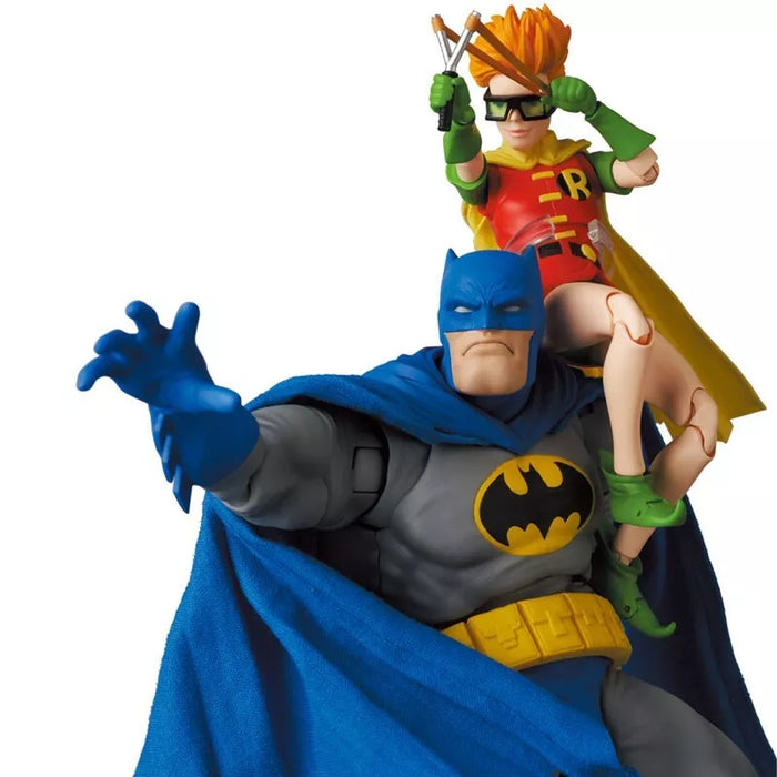 Medicom Toy Mafex No.139 Batman Blue Ver. & Robin Ação Figura Oficial do Japão