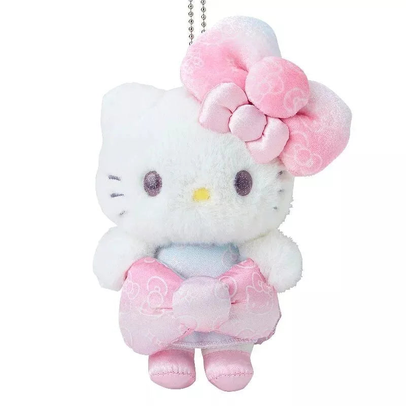Sanrio Hello Kitty Porte-mascotte 50ème Les rubans à la mode Peluche JAPON