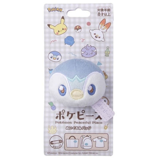 Pokemon Pokepeace Plush Badge Piplup JAPAN OFFICIAL