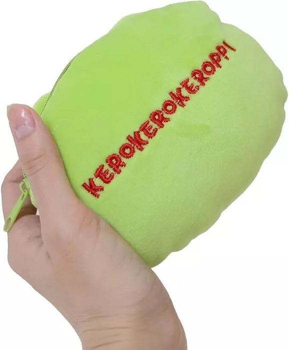 Marushin Sanrio Kero Kero Keroppi Face Pouch Japan Oficial