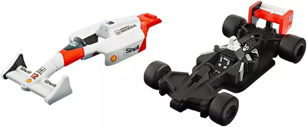 TAKARA Ayrton Senna フィギュア Takara Tomy Tomica Premium Racing Mclaren Honda MP4/4 No.12
