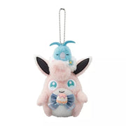 Pokemon Center Original Botanical Easter Wigglytuff &Swablu Plush Key Chain