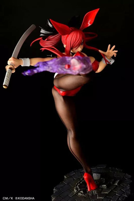 Fairy Tail Erza Scarlet High Kick ver. Crimson Bunny 1/6 Figure JAPAN OFFICIAL