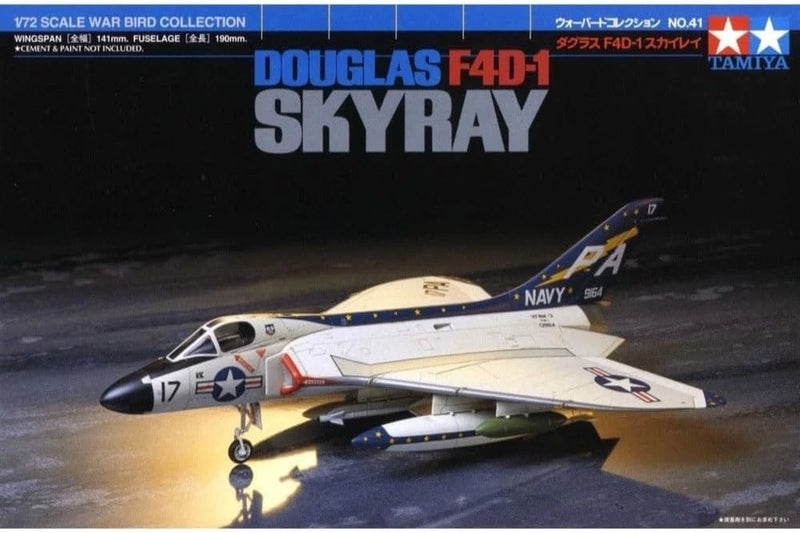 Tamiya War Bird Collection No.41 Douglas F4D-1 Skyray 1/72 Model Kit JAPAN