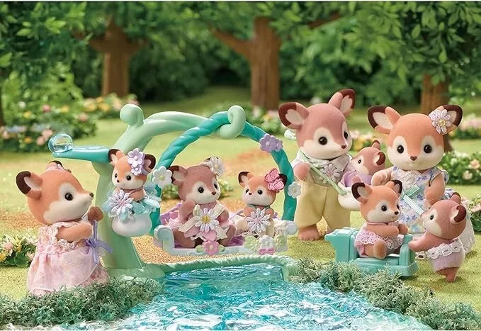 Epoch Sylvanian Families Deer Family FS-53 Doll JAPAN OFFICIAL