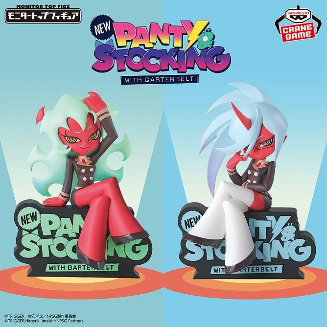 Monitor Top Figure Panty & Stocking with Garterbelt Scanty & Kneesocks 2 Set