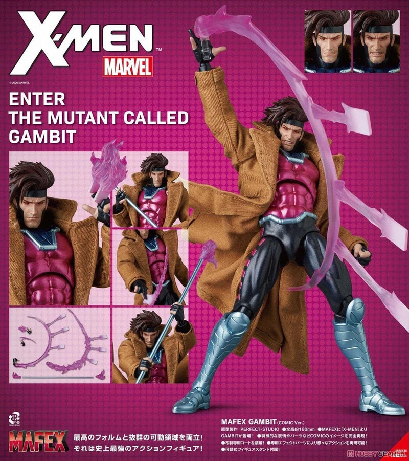 Medicom Toy MAFEX No.131 X-Man GAMBIT Action Figure JAPAN OFFICIAL Medicom Toy MAFEX No.131 X-Man GAMBIT Action Figure JAPAN OFFICIAL