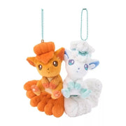Pokemon Center Original Magnetic Plush Keychain Vulpix & Alolan Vulpix JAPAN