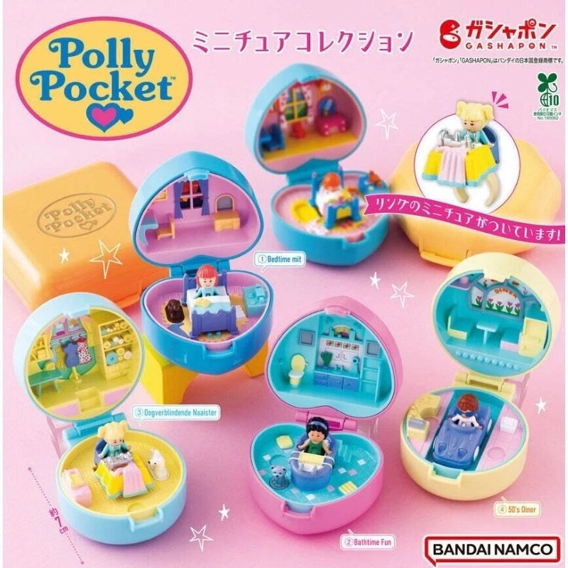 BANDAI Polly Pocket Miniature Collection Complete Set Capsule Toy JAPAN OFFICIAL
