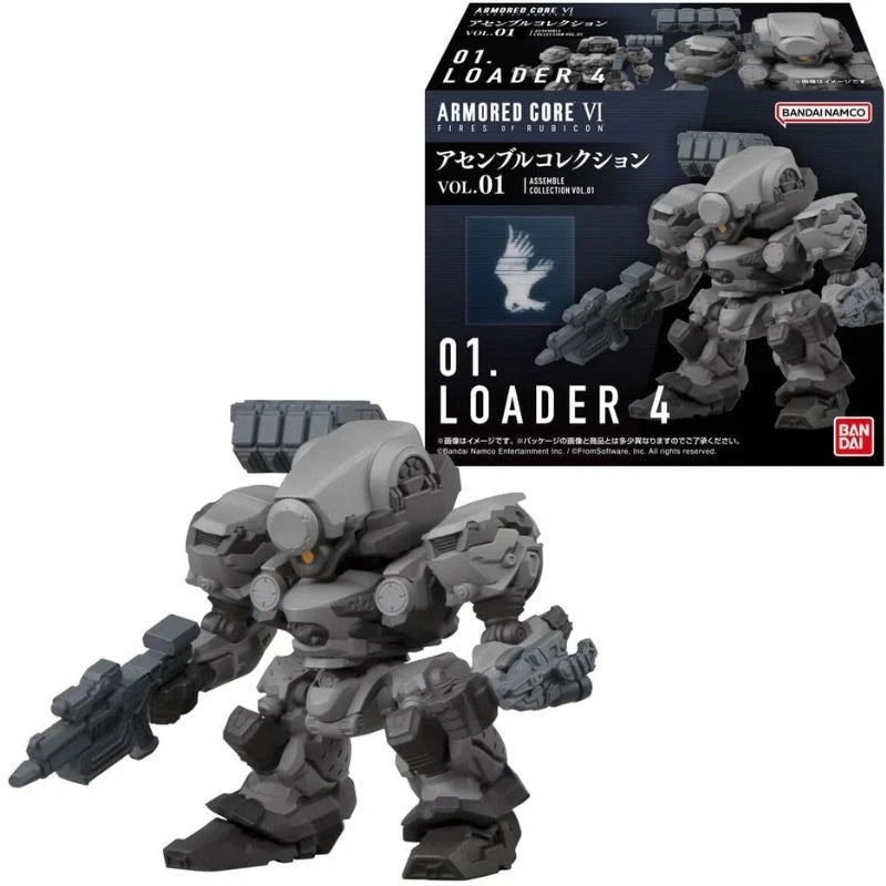 BANDAI Armored Core VI Assemble Collection Vol.1 4Pack Box Figure Candy Toy