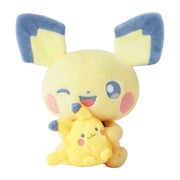 Pokemon Center Original Little Daydream Pichu & Pikachu Plush Doll JAPAN