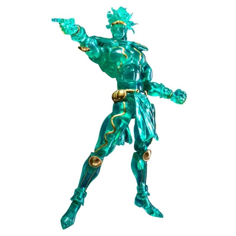 Super Action Statue JoJo's Part 3 Star Platinum Ver.Clear & Gold Action Figure