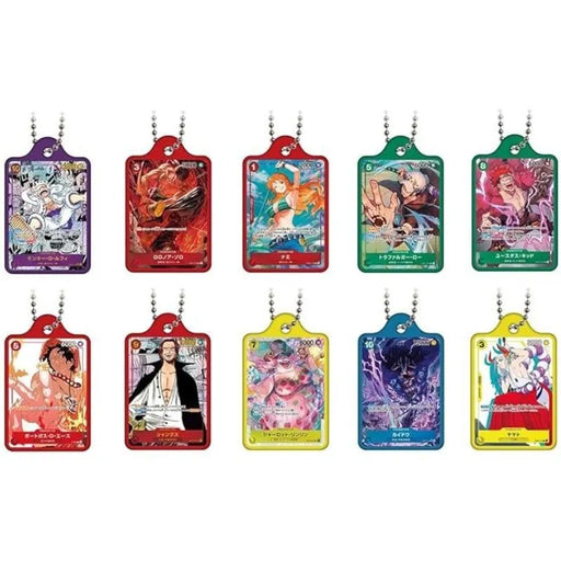 BANDAI ONE PIECE Card Game Metal Charm set of 10 types Capsule Toy JAPAN