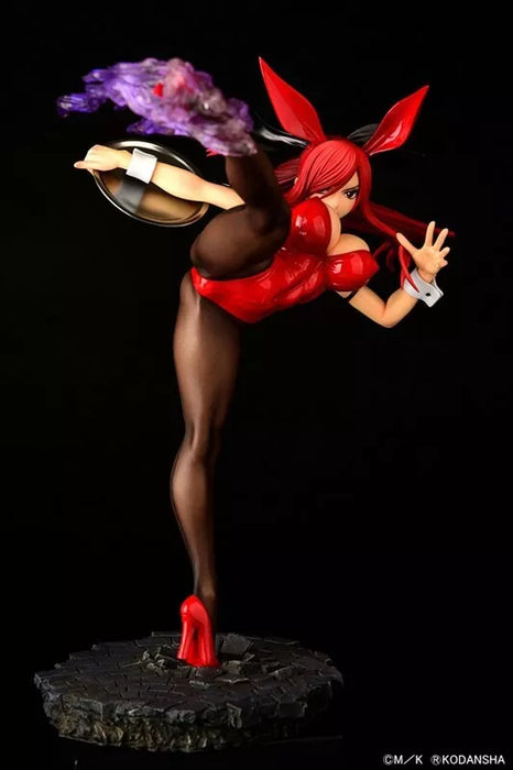 Fairy Tail Erza Scarlet High Kick ver. Crimson Bunny 1/6 Figure JAPAN OFFICIAL