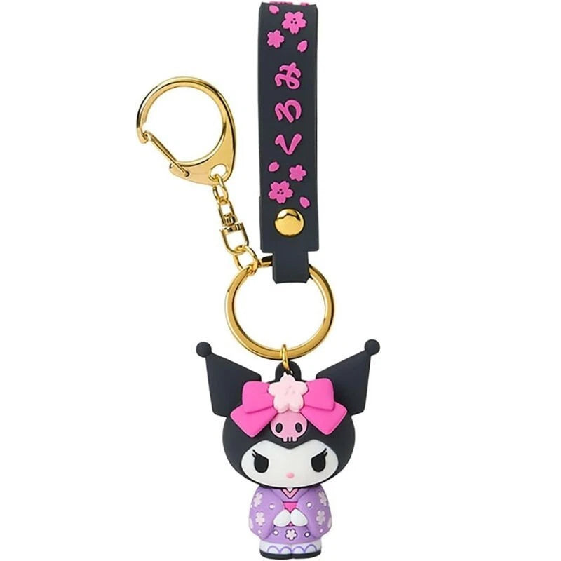 Sanrio Kuromi 3D Keychain Kimono 287342 JAPAN OFFICIAL