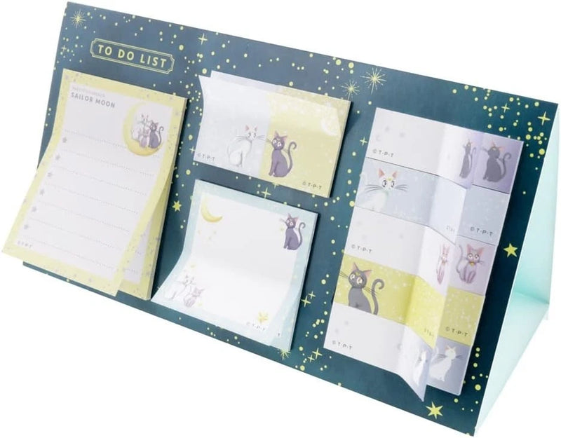 sun-star Sailor Moon Stand Sticky Note Set Cat JAPAN OFFICIAL