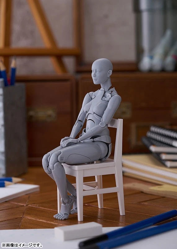 Nishimura Style Drawing Doll Olive Gray Figure JAPAN OFFICIAL