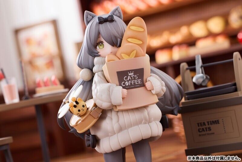 TEMPO TEMPO CATOS CENA Bread Clerk & Customer Set Figura Japão Oficial do Japão