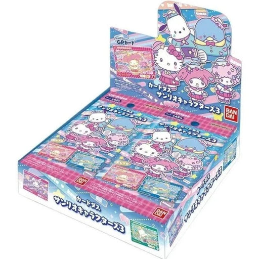 BANDAI Carddass Sanrio Characters 3 Booster Pack Box TCG JAPAN OFFICIAL
