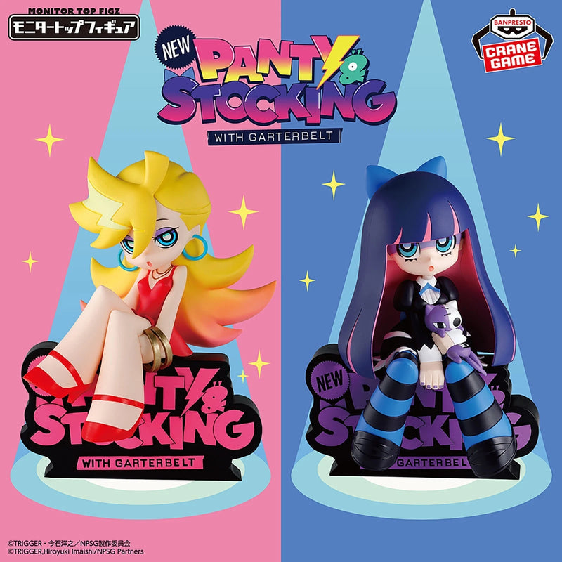 Monitor Top Figure Panty & Stocking with Garterbelt Panty & Stocking 2 Set JAPAN