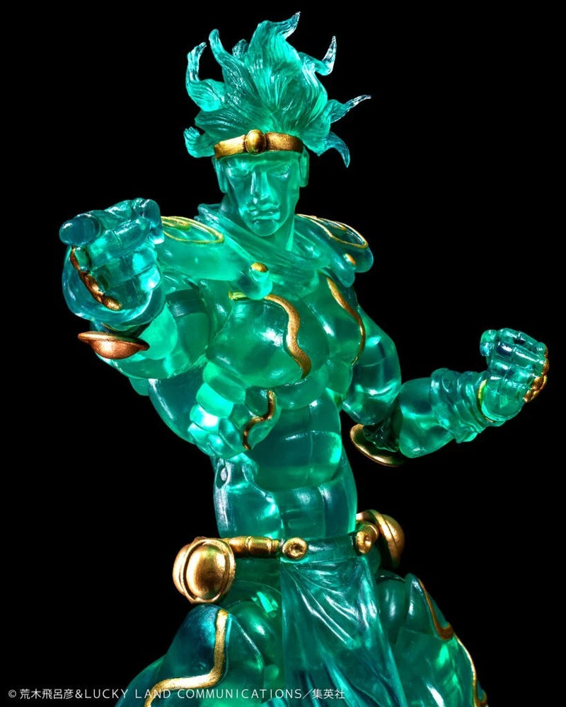 Super Action Statue JoJo's Part 3 Star Platinum Ver.Clear & Gold Action Figure