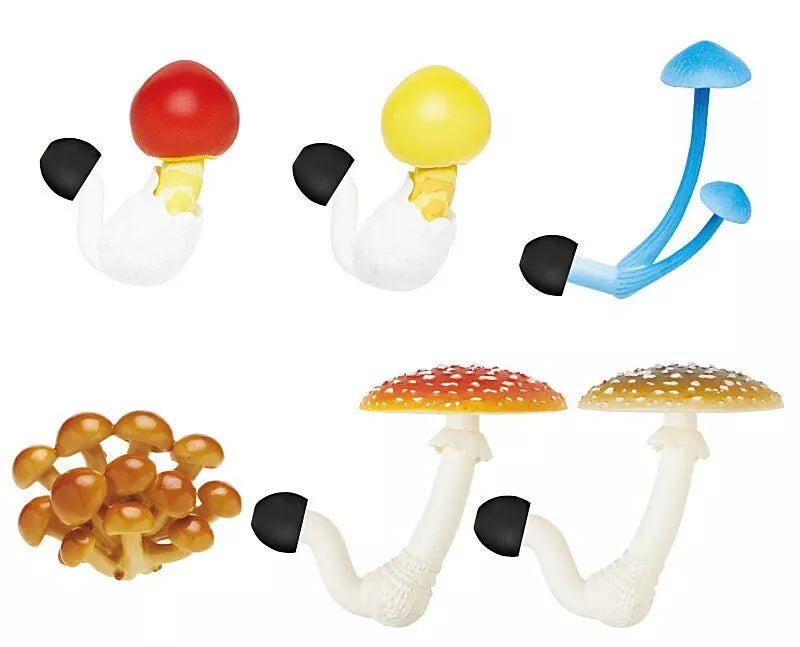 Nature Techni Colour MONO+ Mushroom Earplugs Collection Complete Set Capsule Toy