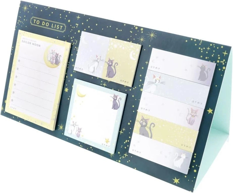 sun-star Sailor Moon Stand Sticky Note Set Cat JAPAN OFFICIAL