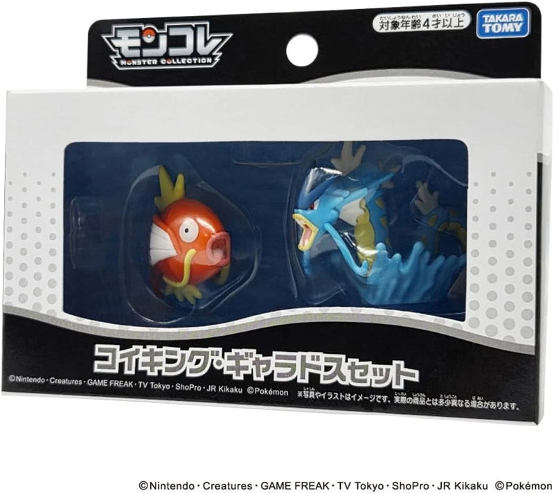 Takara Tomy Pokemon Moncolle Magikarp Gyarados Set Figure JAPAN OFFICIAL
