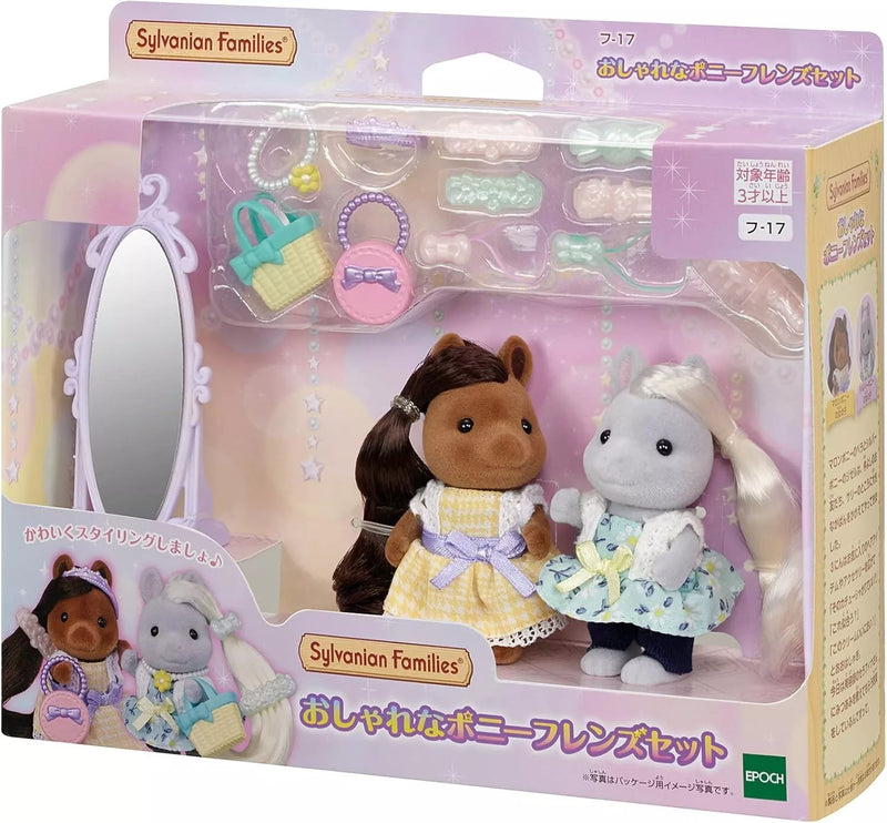 Epoch Sylvanian Families Elegante conjunto Pony Friends FU-17 OFICIAL DE JAPÓN