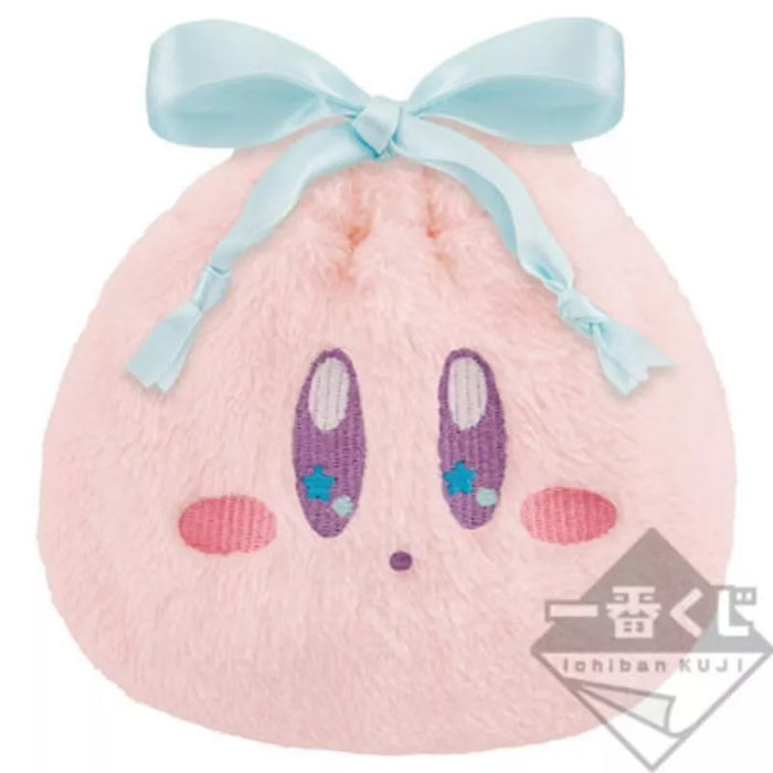 Ichiban Kuji Kirby Cloudy Candy Fluffy Kirby Drawstring Pouch Prize D JAPAN