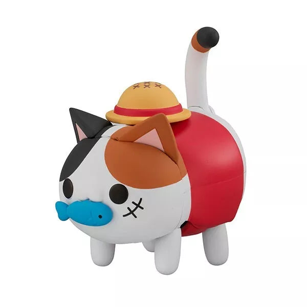 Mega Cat Project Walking Nyan Piece Nyan! Monkey D. Luffy Figure JAPAN OFFICIAL