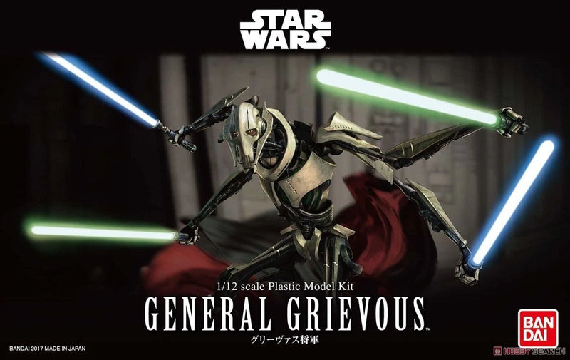 BANDAI Star Wars Revenge of the Sith General Grievous 1/12 Model Kit JAPAN