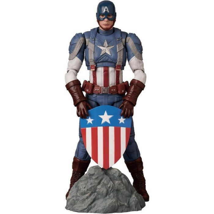 Medicom Toy MAFEX No.220 Captain America Classic Suit ver. Action Figure JAPAN