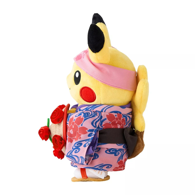Pokemon Center Original Hanagasa Festival Pikachu Peluche Poupée JAPON OFFICIEL
