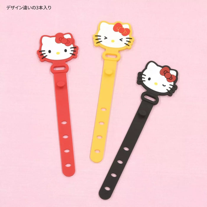 Gourmandise Hello Kitty Cable Band 3 Pcs Set JAPAN OFFICIAL