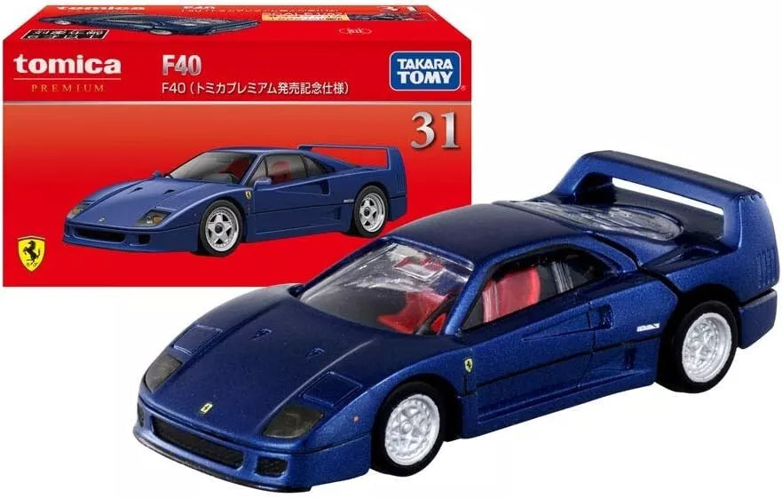 Takara Tomy Tomica Premium n ° 31 Ferrari F40 Modèle Limited 1/62 OFFICIER JAPON