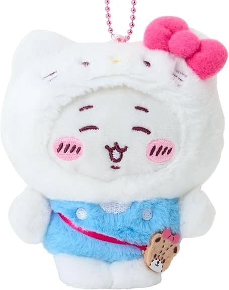 Sanrio Hello Kitty x Chiikawa Mascot Holder Chiikawa Plush JAPAN OFFICIAL