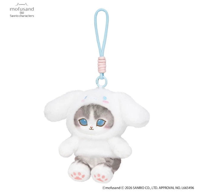 mofusand x Sanrio Characters Potefuwa Mascot Cinnamoroll Plush JAPAN OFFICIAL