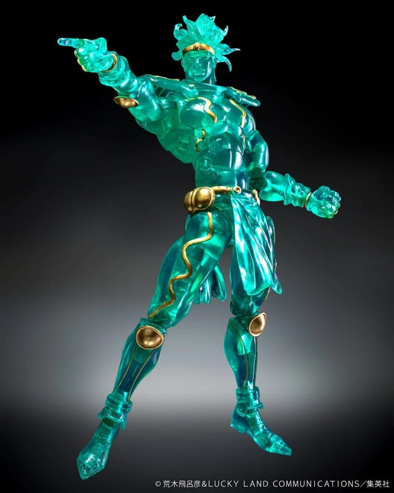 Super Action Statue JoJo's Part 3 Star Platinum Ver.Clear & Gold Action Figure